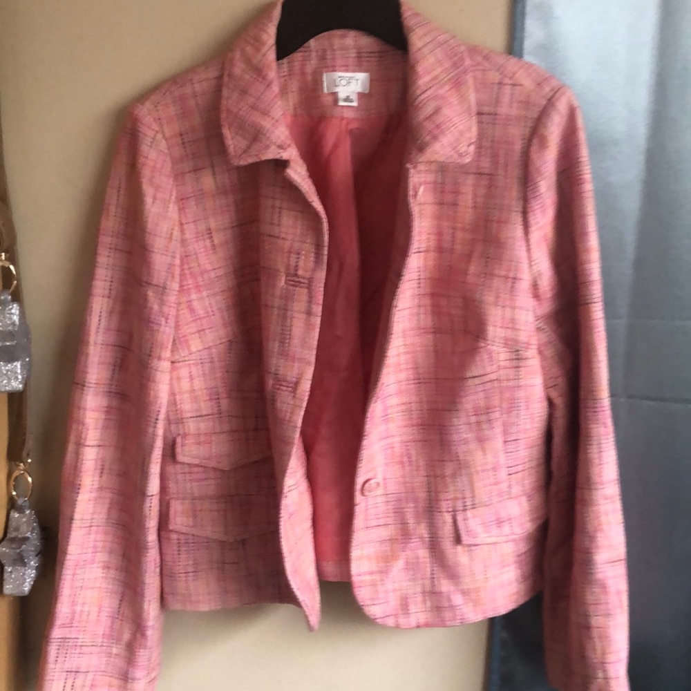 Ann Taylor loft size 14 pink blazer
